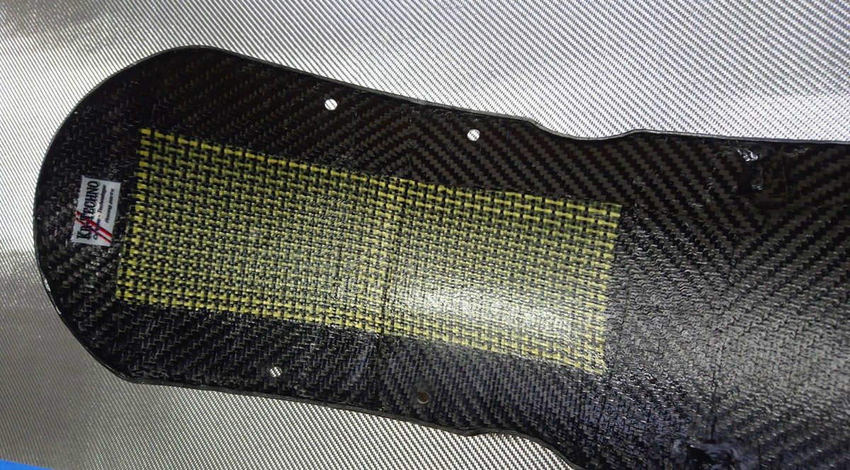 Front guard Carbon Sergé 2x2 Twill